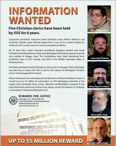Read more about the article U.S. OFFERS UP TO $5 MILLION FOR INFORMATION ON KIDNAPPED BISHOPS
