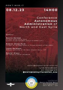 Read more about the article CONFERENCE AUTONOMOUS ADMINISTRATION OF NORTH AND EAST SYRIA